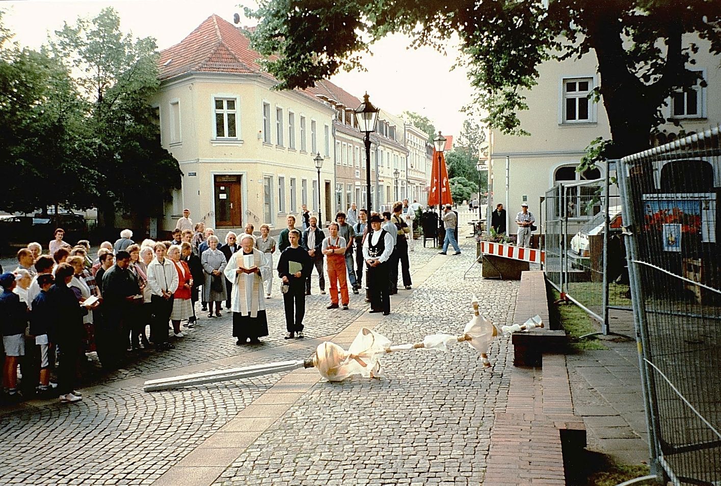 Segnung neues Turmkreuz 1997